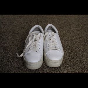 Marc fisher white platform sneaker